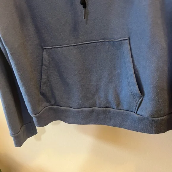 PINK Victoria's Secret Dusty Blue Pullover Hoodie Size Large - Picture 11 of 14